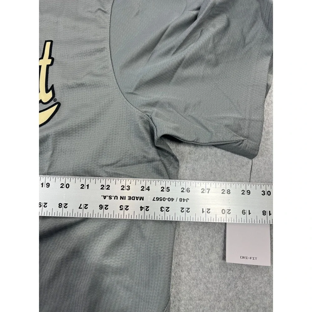 Vanderbelt University Baseball Jersey Mens 2XL Gray Nike Dri Fit Vandy Commodore